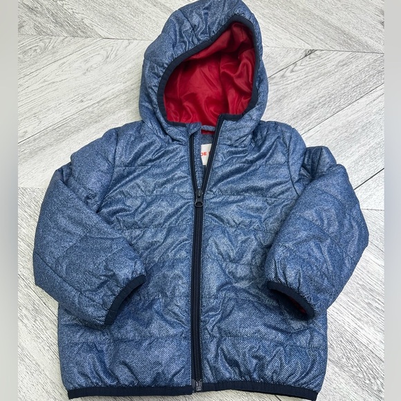 Joe Fresh Blue Quilted Light Puffer Jacket - Picture 1 of 5